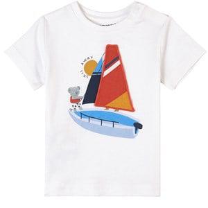 Mayoral White Sail Away T-Shirt 12 Months - Tops - 12 months - White - Junge