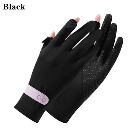 Ice Silk Gloves Solskyddshandskar SVART