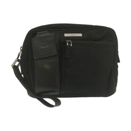 Gucci Vintage, Pre-owned Clutch bag Zwart, Dames, Maat:ONE Size,nylon