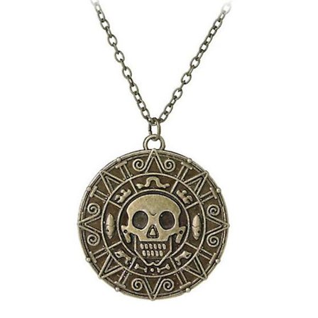 Pirates Of The Caribbean Halskæde Aztek Mønt Medalje Vedhæng Smykker