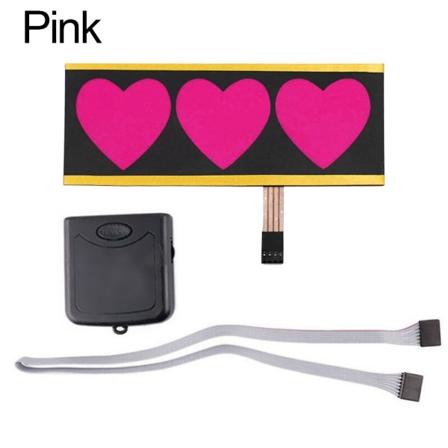 LED-bilklistermärke Vindrutedekal ROSA Pink