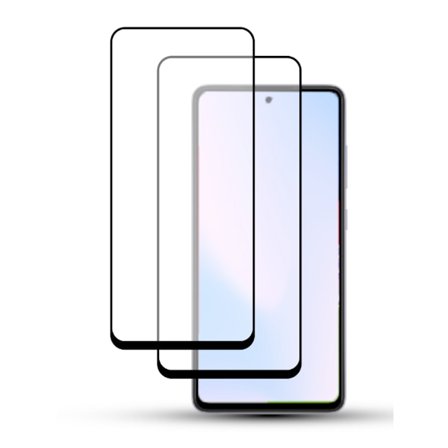 2-Pack SAMSUNG A51 Skærmbeskyttelse - Hærdet Glas 9H - Super kvalitet 3D