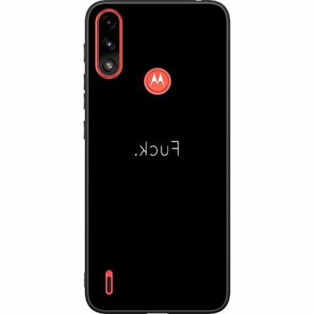 Motorola Moto E7i Power Svart Skal >fuck<