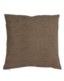 Kuddfodral enfärgad sammet Maddy 1-pack Brun - Fondaco