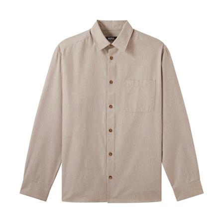 A.p.c., Shirts Beżowy, Mężczyzna, Rozmiar: L