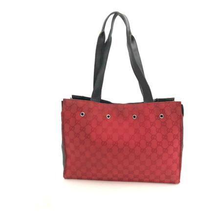 Gucci Vintage, pre-owned Part-Leather Shoulder Bag Rood, Dames, Maat:ONE Size