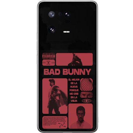 Kompatibelt Mobildeksel til Xiaomi 13 Pro Bad Bunny NFL-inspirert skjoldlogo med amerikansk fotball og stjerner