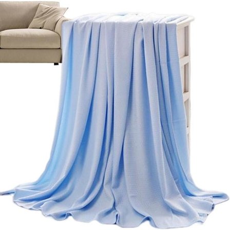 Køleplaid, isplaid til varme sovende og nattesved, superblød sommerplaid-FA-