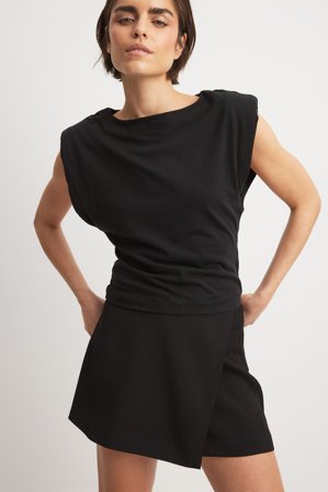 NA-KD Kjol med omslag - Omlottkjolar - Svart - EU 32