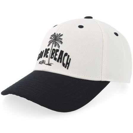 Pica Pica - Beige adjustable Keps - Eau De Beach Beige/Black Adjustable @ Hatstore