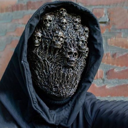 Realistisk Latex Fuld Ansigt Dødningehoved Maske Halloween Cosplay Fest Fancy Dress