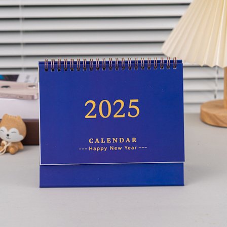 Ny 2025 skrivbords kalender enkel liten fräsch kreativ skrivbords prydnad plan stans kort anteckningsblock engelsk kalender