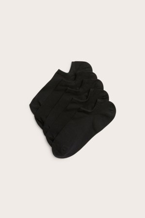 Kappahl | Skarpetki do trampek 5-pak | Czarne