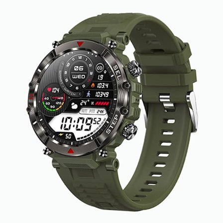 ##/Smartwatch Militær til mænd Bluetooth Besvar Foretag Opkald##/