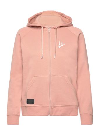 Core Craft Zip Hood W Hettegenser Genser Korall Craft*Betinget Tilbud