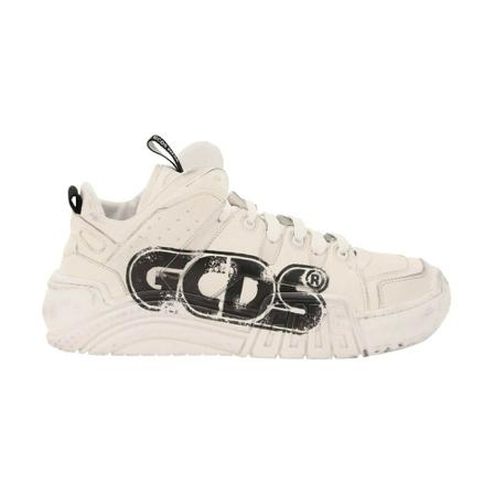 Gcds, Slim Skate Logo Sneakers Beige, Heren, Maat:40 EU