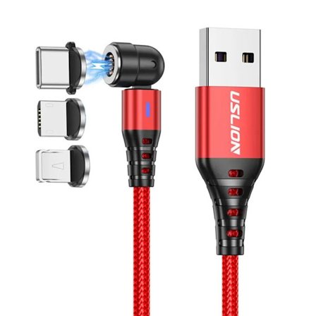 Magnetisk kabel USB-kabler RØD 1M