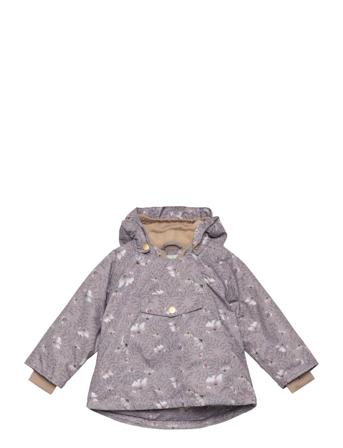Wang Printed Fleece Lined Winter Jacket. Grs Outerwear Jackets & Coats Anoraks Lilla Mini A Ture*Betinget Tilbud