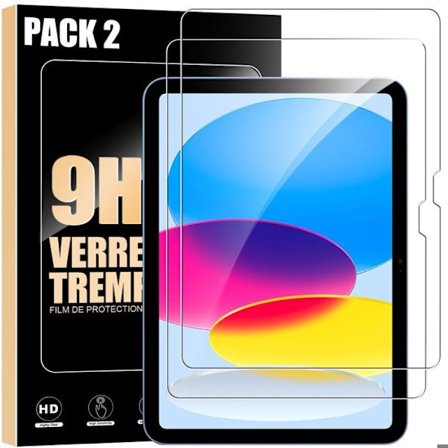 Hærdet Glas - Sæt af 2 - til iPad 11" (A16) / 10,9" (10. generation) - Stødbeskyttelse 9H - Nem installation