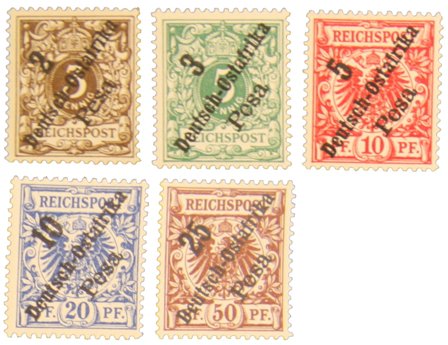 Tysk Østafrika - MICHEL 6-10 - Postfrisk