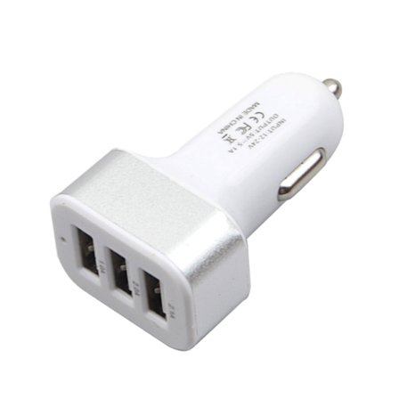 Universal Billader med 3 USB 5.1A