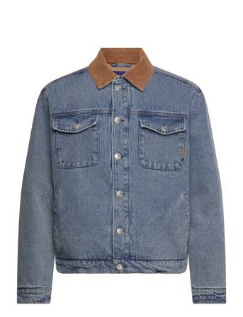 Scotch & Soda | Cord Collar Indigo Teddy Jacket | S