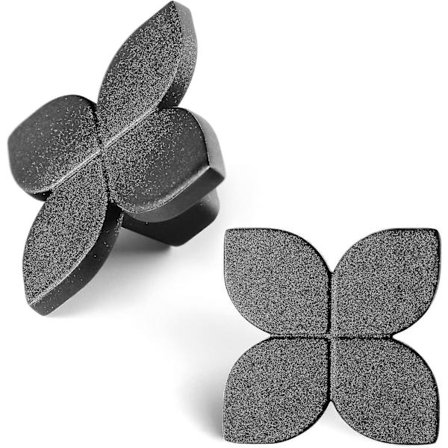 Matte Sort Skabsmøbler Knapper Vintage Knapper Greb Køkken Børstet Messing Skuffe Knapper Træk, 2 Pak