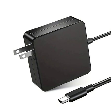 65W Power USB C Laddare Adapter Universal Typ C Snabbladdningsadapter Bärbar Laptop Power Svart
