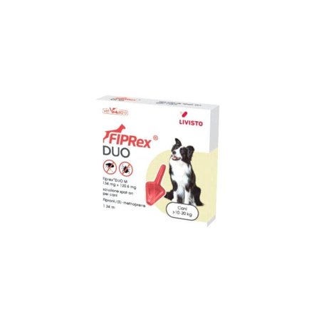 Fiprex Duo M 134mg + 120.6mg Soluzione Spot-on Per Cani Di Taglia