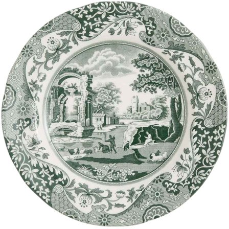 Spode Heritage Green Italian lautanen 20 cm, vihreä/valkoinen