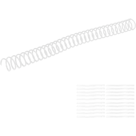 Spiralbundne spoler, 20 stk., spiralbundne plastspoler, 19 mm, 3/4 tommer indre diameter, 30 huller, spiraler til A4 og A5 notesbøger (klar)