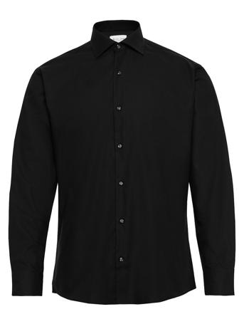 Fine Twill - Regular Fit Skjorta Business Svart Seven Seas Copenhagen