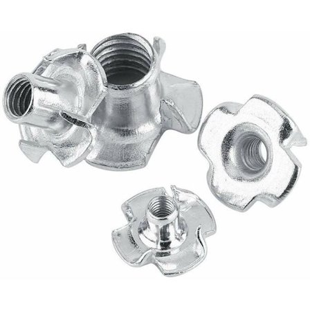 Zinkförzinkat kolstål möbel TT mutter fyra bitar för fixering av snickeri möbler (M5(50/pack)