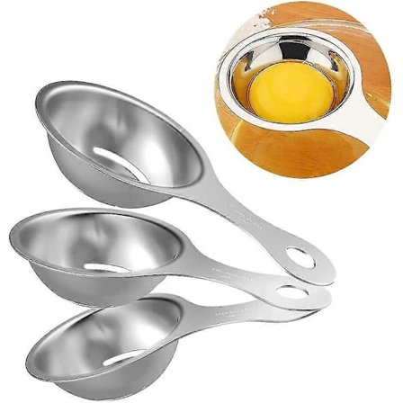1/3 Stykker Eggehvite Separator Egg Separator Egg Filter Matlagingsverktøy Egnet For Å Skille Eggeplomme (Fww)
