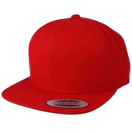 Yupoong - Rouge snapback Casquette - Red Snapback @ Hatstore