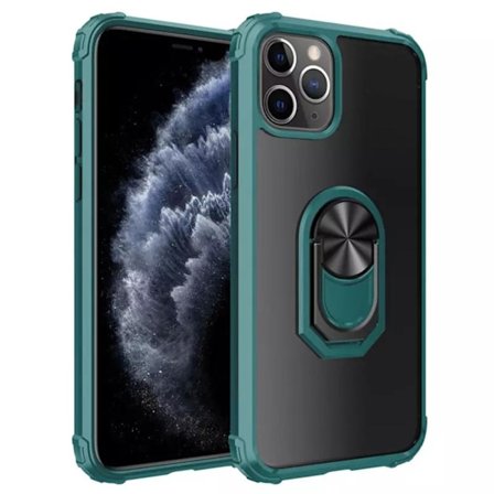 iPhone 12 Pro Max - Skyddande Praktiskt Skal med Ringhållare