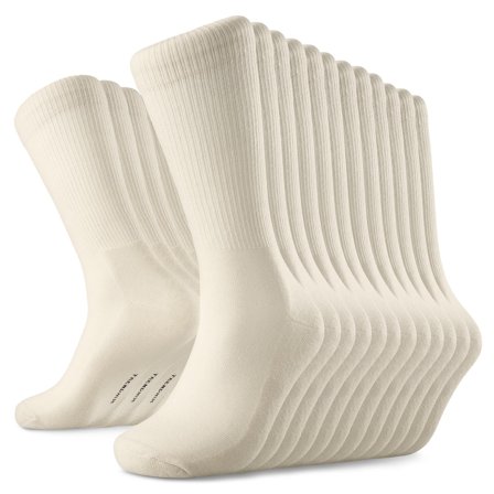 DryFeel | 12-Pack de calcetines de tenis de algodón blanco antiguo for Men