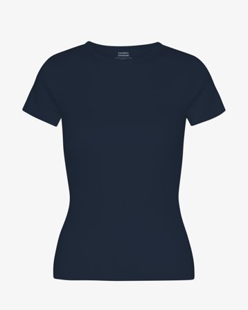 Organic Rib T-Shirt - Navy Blue M