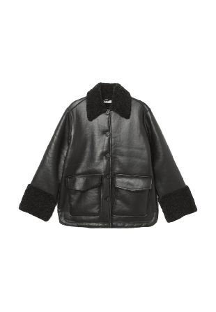 Wera Jacka med pälskrage MEGAN Jackor Svart 38