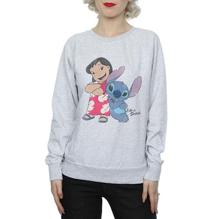 Lilo & Stitch Dam/Dam Classic Heather Sweatshirt S Heather Grey