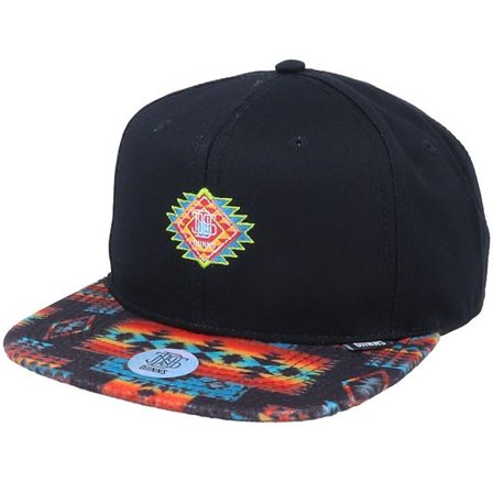Djinns - Svart snapback Keps - Aztek Crown Black Snapback @ Hatstore