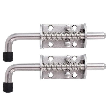 2 stk. 304 Rustfrit Stål 16,5 cm Fjederstift Lås Samling til Døre Skabe og Værktøjsvogne
