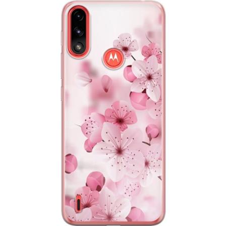 Motorola Moto E7 Power Deksel / Mobildeksel - Kirsebærblomst