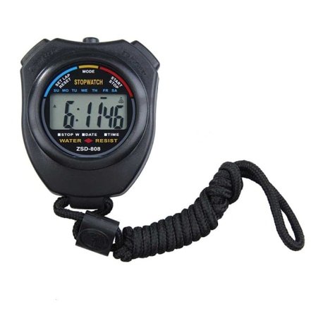 Timer / Stoppeklokke Svart