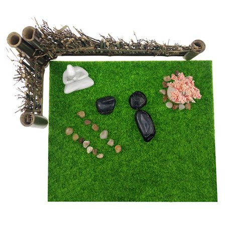 för Kreativ Trädgård Zen Landskap Ornament Zen Sten Tillbehör Mini Meditation