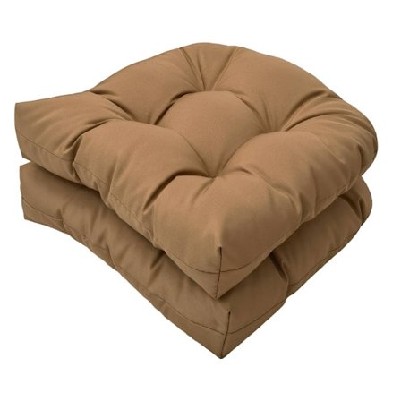 Udendørs Stol Puder Sæt af 2, Terrasse Møbler Gulvpuder