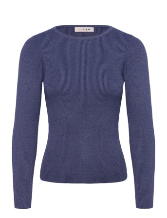 A-View | Lana Rib Lurex Blouse | L