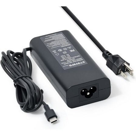 Uusin malli 2025 65 W Dell USB-C -kannettavan tietokoneen laturi Dell Latitude-, Chromebook-, XPS- ja Inspiron-malleille, virtajohto, nopea lataus,