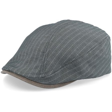 Upfront - Grå flatcap Keps - Dawson Sixpence Dusty Green Flat Cap @ Hatstore