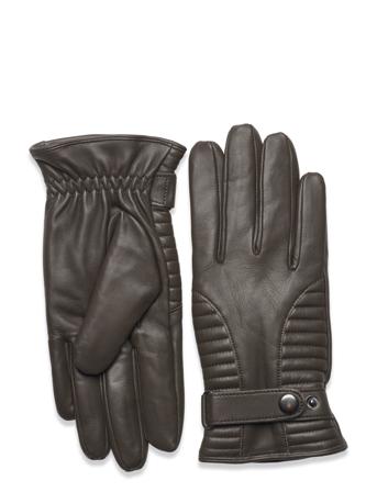 Aaron Accessories Gloves Finger Gloves Grønn Kessler*Betinget Tilbud